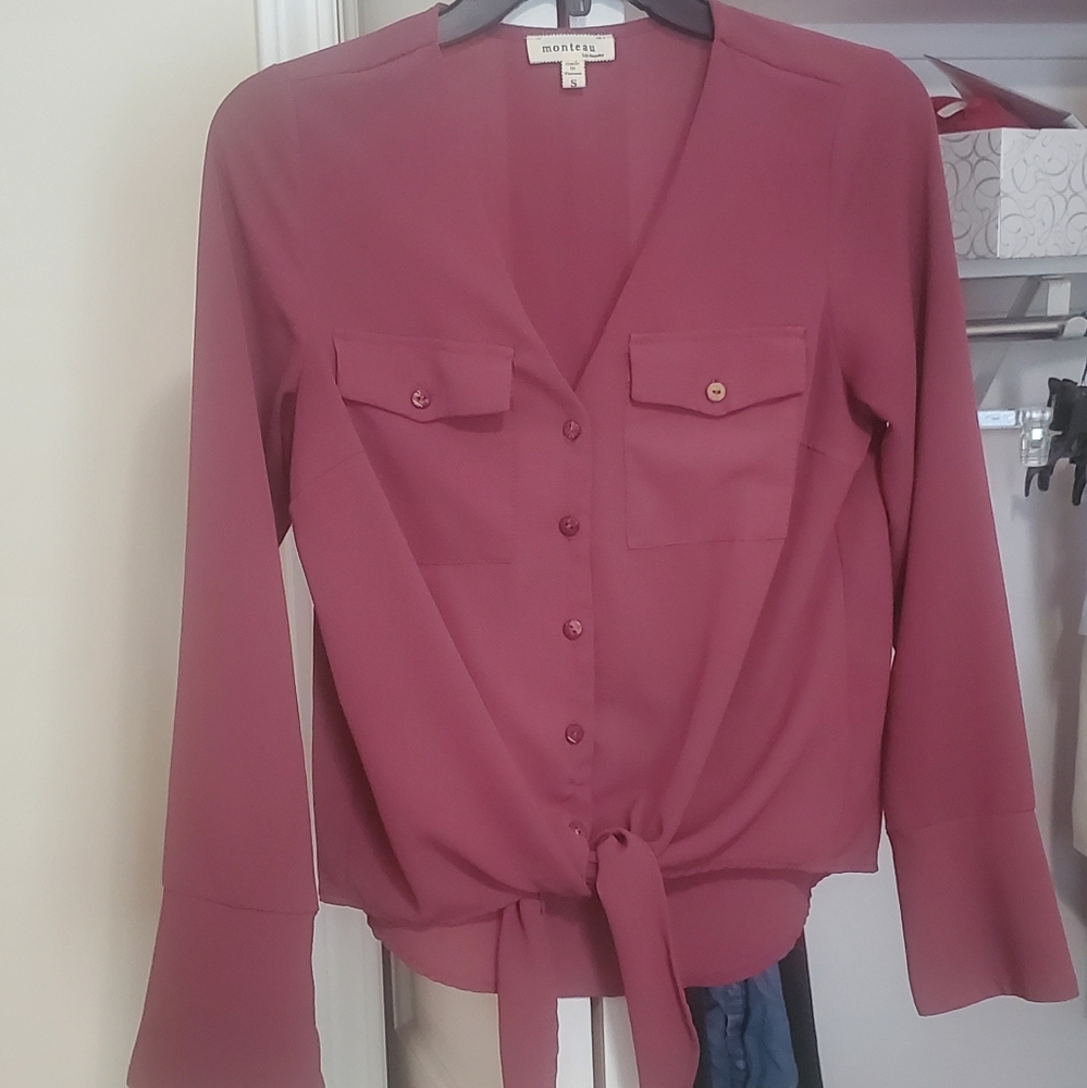 Purple mauve dress shirt